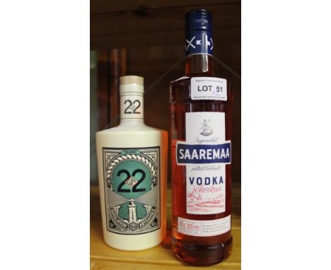 Gin22 Essences Locales, 1 bottle Saaremaa Johvikas Vodka (Cranberry) 1 bottle (2)