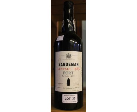 Vintage Sandeman port, 1963, 1 bottle