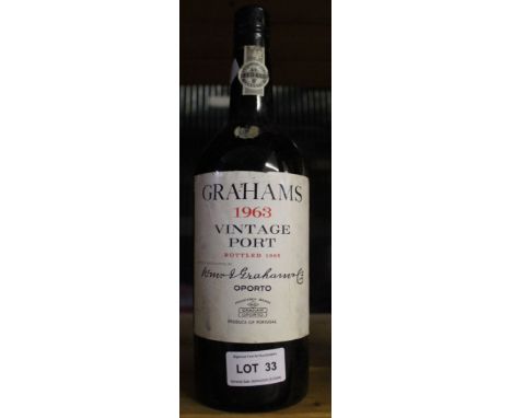 Vintage Graham's port, 1963