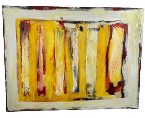 AFTER MARK ROTHKO (1903-1970) A LARGE AND DECORATIVE ABSTRACT OIL ON CANVAS PAINTING120cm x 90cm 