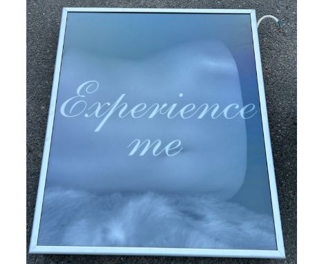 AGENT PROVOCATEUR: A LIGHT BOX 'EXPERIENCE ME' 89cm h X 70cm w 