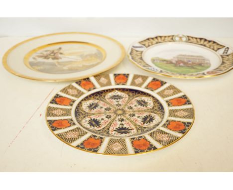 Royal crown derby plate, Spode plate &amp; Limited edition plate 