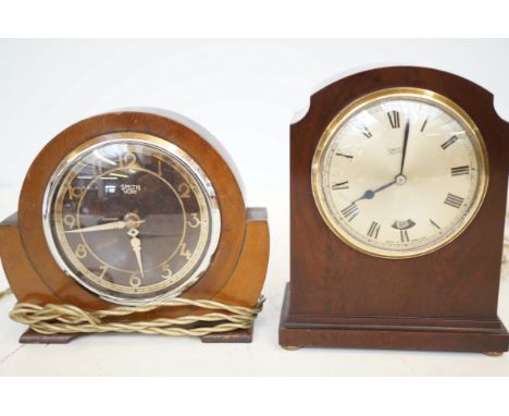 2 Vintage Smiths electric mantle clock 