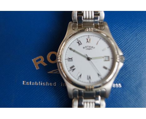 Gents Rotary wristwatch with date app &amp; original box with spare link