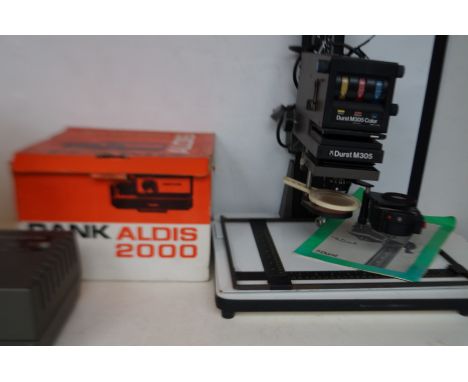 Aldis 2000 projector together with a Durst enlarger  
