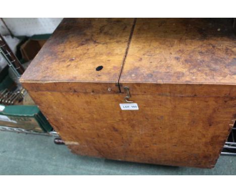 A WOODEN TOOLBOX plus contents 