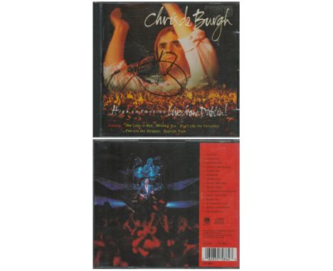 Chris De Burgh signed High on Emotion live from Dublin CD sleeve disc included. Christopher John Davison (born 15 October 194