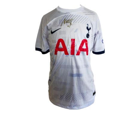 Micky van de Ven signed Tottenham men's home shirt Nike size small with tags. Good Condition. All autographs come with a Cert