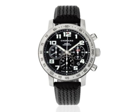 Chopard. A stainless steel automatic calendar chronograph wristwatchModel: Mille MigliaReference: 8920Date: Circa 2002Movemen
