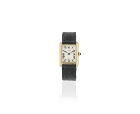 Cartier. An early 18K gold manual wind rectangular wristwatchModel: TankDate: Circa 1940Movement: 18-jewel Cal.122 manual win