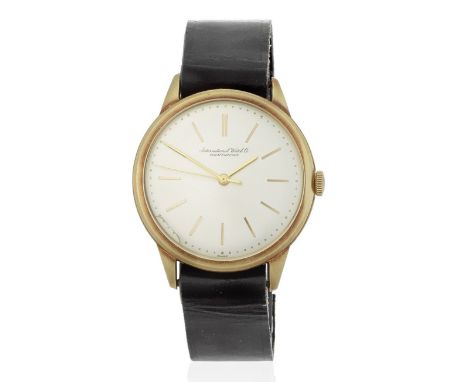 International Watch Company. An 18K gold manual wind wristwatchReference: R604Date: Circa 1968Movement: Jewelled Cal.89 manua