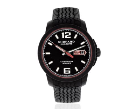 Chopard. A black DLC-coated stainless steel automatic calendar wristwatchModel: Mille Miglia GTS SpeedReference: 8565Date: Pu
