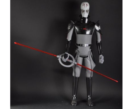 A large scale Star Wars / Obi-Wan Kenobi action figure ' The Grand Inquisitor ' .The figure with double-bladed spinning light