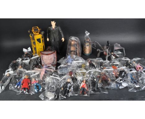 Doctor Who - a large collection of assorted BBC licenced Doctor Who playset action figures to include; Face of Boe, K-9, Auto