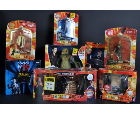 Doctor Who - a collection of assorted action figures and playsets to include; 12" scale The Tenth Doctor, Character Walkie Ta