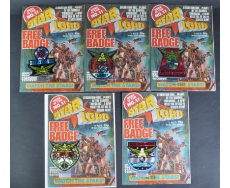 Comic Books - Star Lord (1978) - a collection of x5 editions of issue #1 ' Star Lord ' comic book. Each supplied with its ori