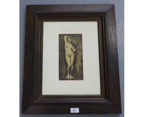 Female nude,  Framed print,  12 x 23cm 