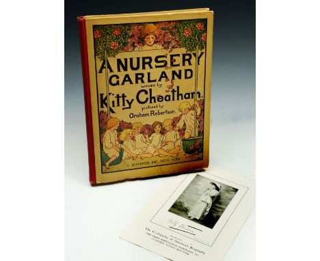 *CHEATHAM, Kitty  A Nursery Garland. Pictures by Graham Robertson. G. Schirmer. inc. NY. Fo. 1917. 1st edn. 1/4 pict. bds. Pr