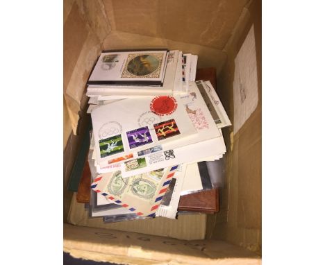 A box of first day covers 
