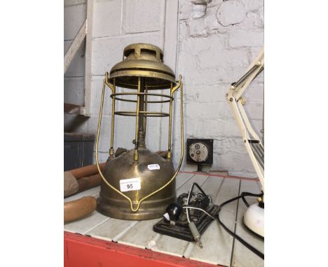 A Tilley lamp and a Hi-Mound HK-708 Morse code machine 