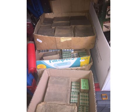 3 boxes of garageware to include screws, a sander and a jigsaw 