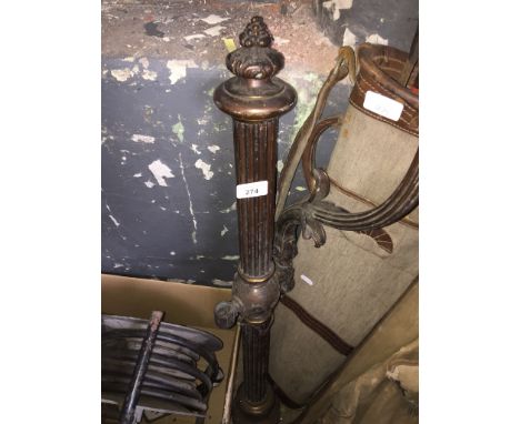 A metal lamp - 1 arm missing - AF. 