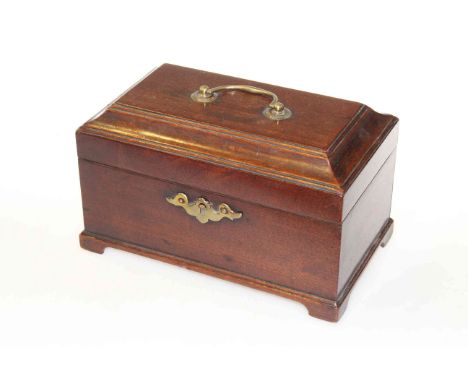 George III mahogany tea caddy