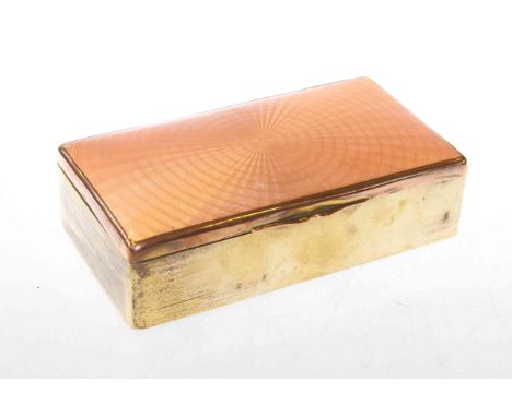 Enamel topped cigarette box