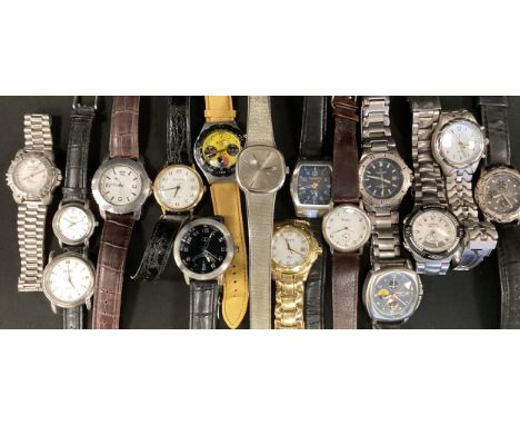Watches - Timberland steel chronometer, others Accurist, Tim of London, X-Pase, Claude Valentini Sport 900, Seconda, etc (16)