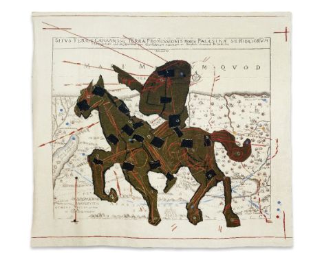 WILLIAM KENTRIDGE (B. 1955)Promised Land: Horse Series with the signature 'Kentridge' (in the weave, on the reverse) and furt