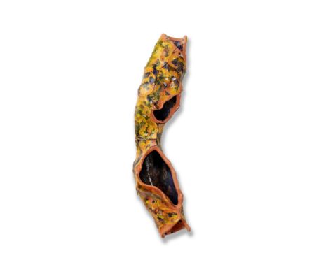 LYNDA BENGLIS (B. 1941)Bird's Nest # 12 glazed ceramic92.7 x 21.6cm (36 1/2 x 8 1/2in).Executed in 2016, this work is from a 