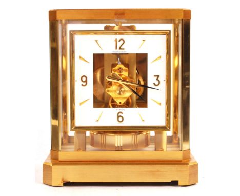 Jaeger-LeCoultre - Atmos - a rare and iconic mid-20th century bracket mantel clock. Serial number; 397363.&nbsp;Raised on a g