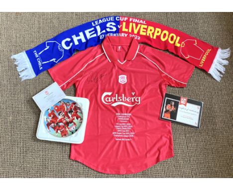 Liverpool F C Interest - Collection of Liverpool Ephemera, comprising Dietmar Hamann Honours Signed Shirt with authenticity f