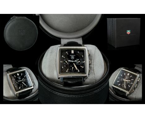 TAG Heuer - Monaco Gents Steel Cased Chronograph Automatic Wrist Watch. Serial Number TX4394, The Model Made Famous by Steve 