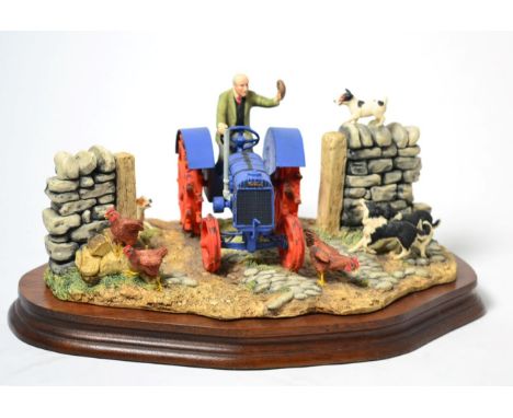 Border Fine Arts 'New Technology Arrives Today' (Fordson Tractor), model No. JH46 by Ray Ayres, limited edition 935/1259, on 