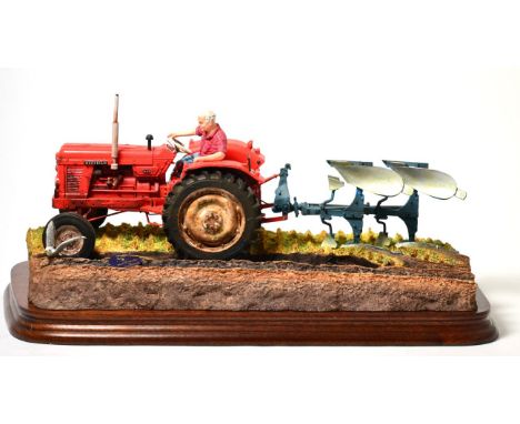 Border Fine Arts 'Reversible Ploughing' (Nuffield 4/65 Diesel Tractor), model No. B0978 by Ray Ayres, limited edition 219/150