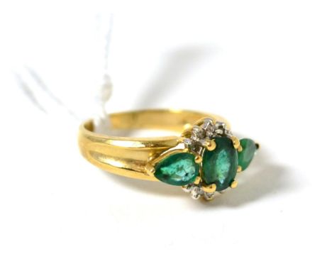 An emerald ring 
