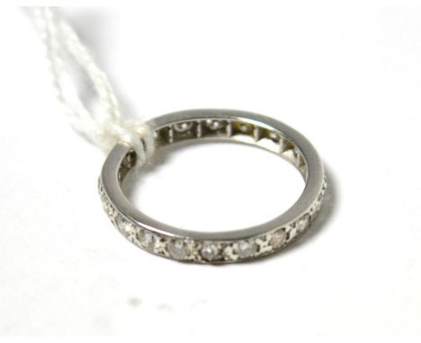 A diamond eternity ring  Size N 1/2