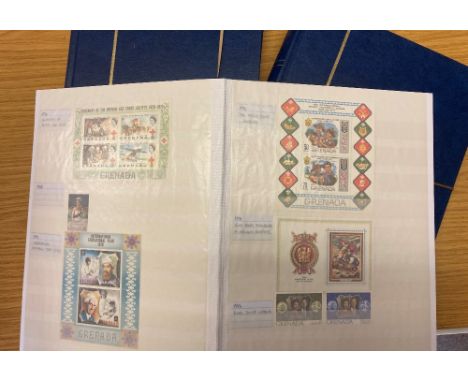 STAMPS BRITISH COMMONWEALTH, collection of U/M QEII issues in three matching stockbooks with complete sets, miniature sheets 