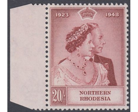 STAMPS NORTHERN RHODESIA, 1948 Silver Wedding pair, fine M/M, SG 48-49. Cat £120