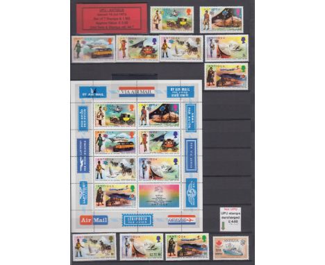 STAMPS U.P.U., 64 page stockbook with U/M 1974 Universal Postal Union issues from around the world neatly arranged in alphabe