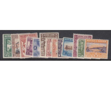 STAMPS SIERRA LEONE 1933 Abolition of Slavery &amp; Death of Wilberforce, fine M/M set of 13, SG 168-80. A key set! Cat £1,10