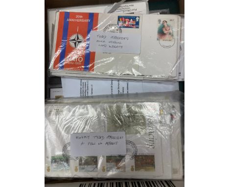 STAMPS FIRST DAY COVERS Box with various FDCs inc 1937 Coronation commonwealth covers, 1940 Centenary, 1993 £10 (x2), also va