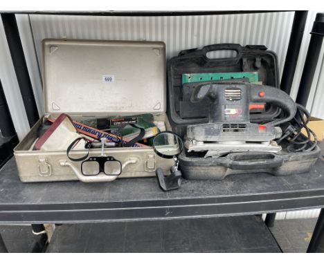 A Bosch C5B700 power drill &amp; electric sheet sander