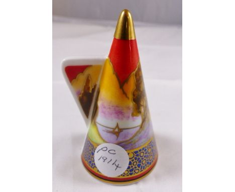 ROYAL WORCESTER CANDLE SNUFFER. Royal Worcester Sails At Sunset candle snuffer, H ~ 9cm