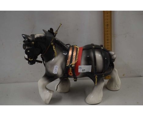 Porcelain model shire horse