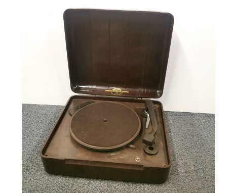 A bakelite cased Viva-tonal Columbia grafonola record player, case 40 x 34 x 15cm.