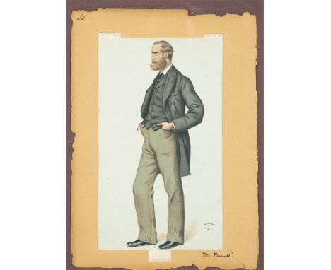 A VANITY FAIR SPY PRINT, titled "Mr Parnell", coloured lithograph. 39cm x 27.5cm (including paper mount)