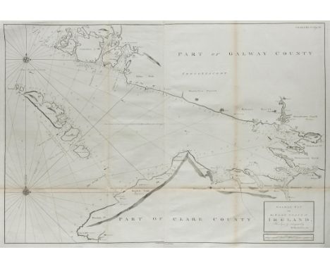 MURDOCH MACKENZIE (1712 - 1797)Galway Bay on the West Coast of Ireland 72 x 102cm Surveyed and navigated by M. Mackenzie Snr.