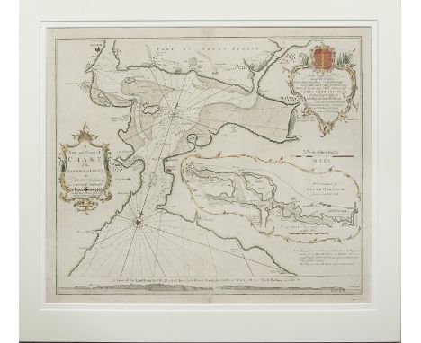 REV. J LINDSEY A New and Correct Chart of the Harbour of Cork Engraving, 46 x 54.5cm From 'Great British Coasting Pilot' by G